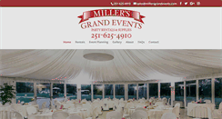 Desktop Screenshot of millersgrandevents.com